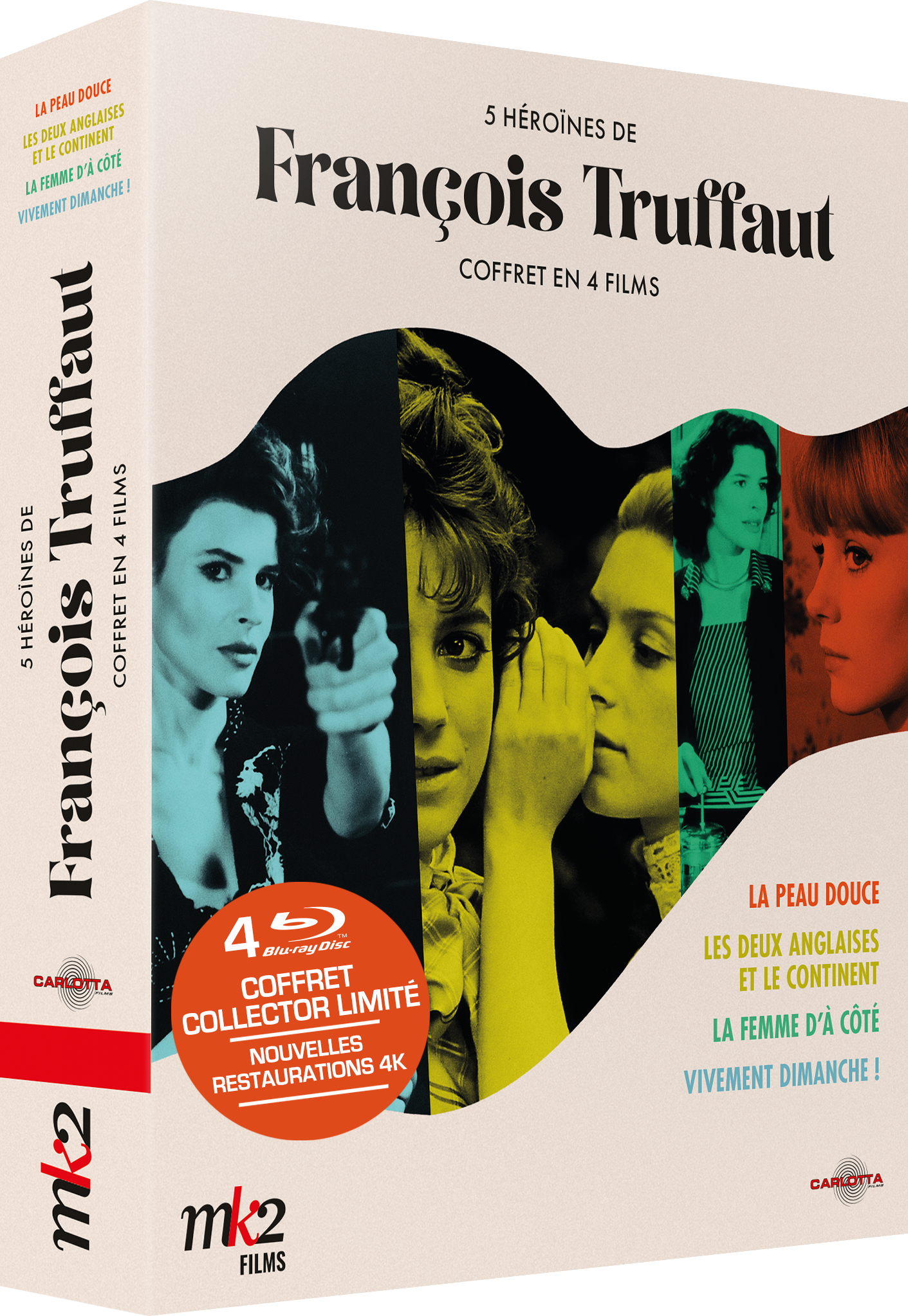 Box set of 5 Heroines by François Truffaut