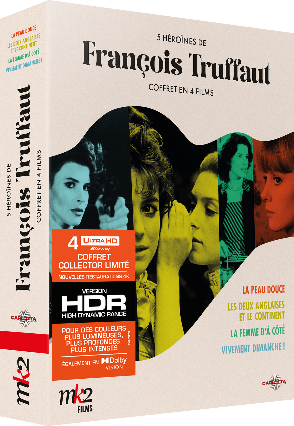 Box set of 5 Heroines by François Truffaut