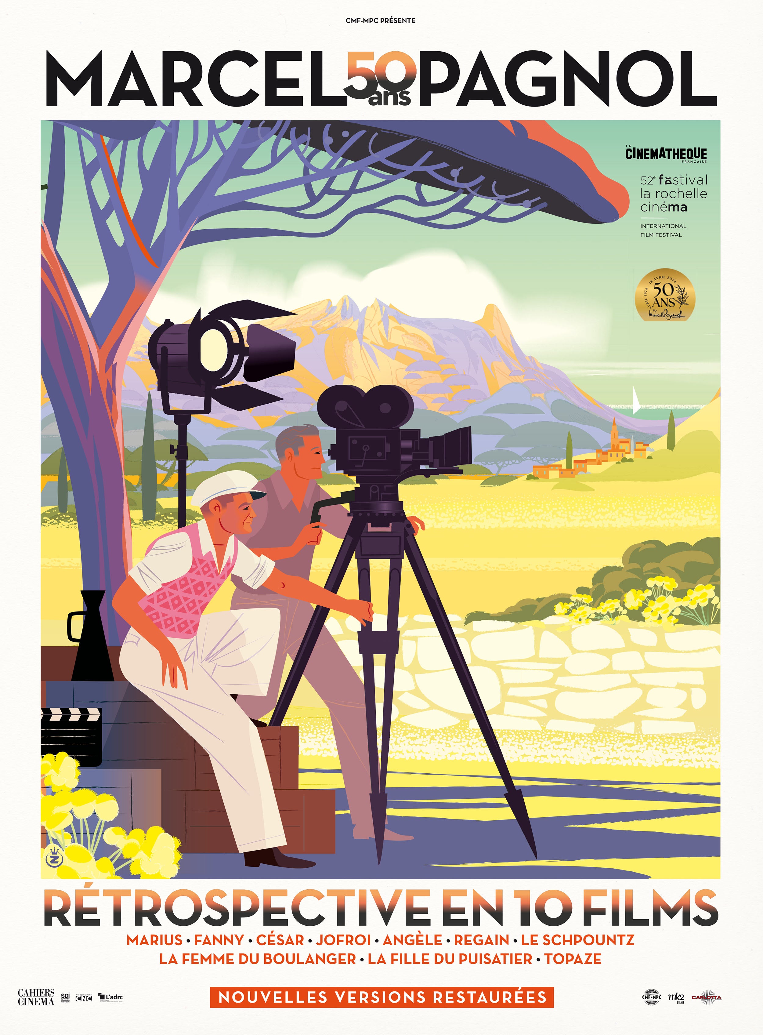 Rétrospective Marcel Pagnol 50 ans - Affiche – La Boutique Carlotta Films