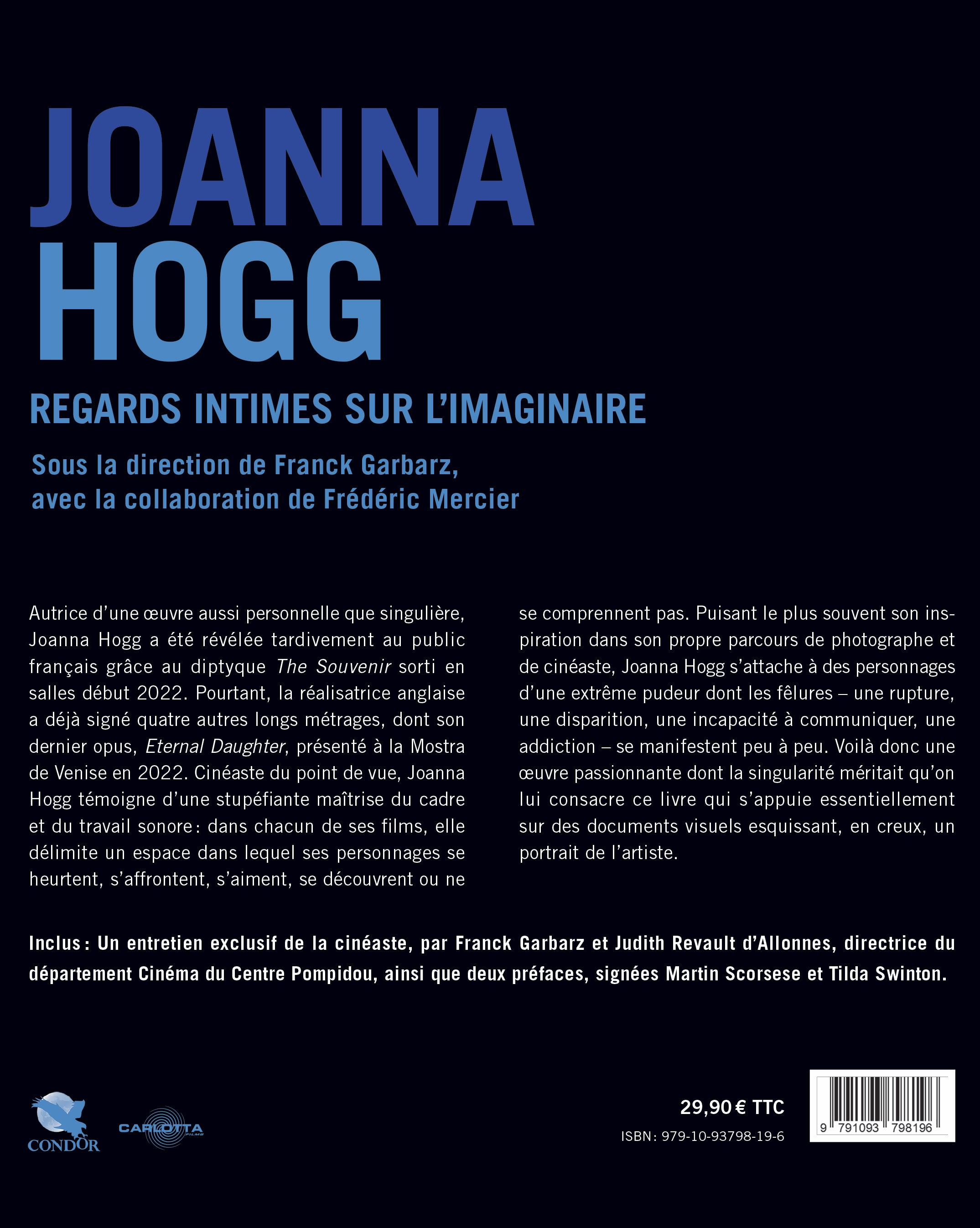 Joanna Hogg, intimate looks at the imagination - Book