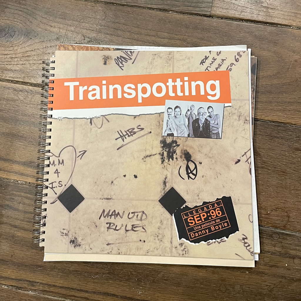 Livre scrapbook Trainspotting