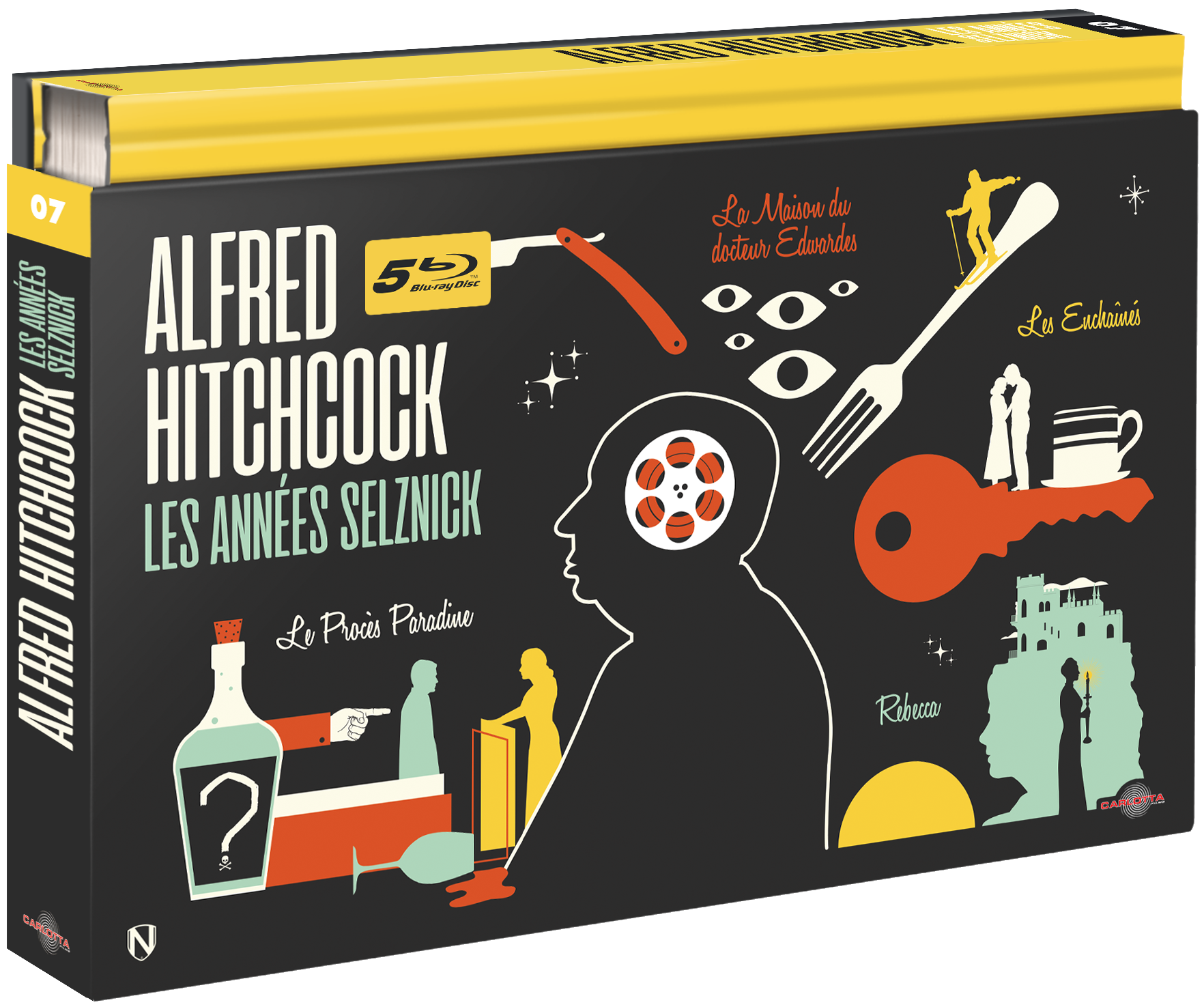 Alfred Hitchcock, les années Selznick - Coffret Ultra Collector 07 - Blu-ray ou DVD + Livre - Carlotta Films - La Boutique