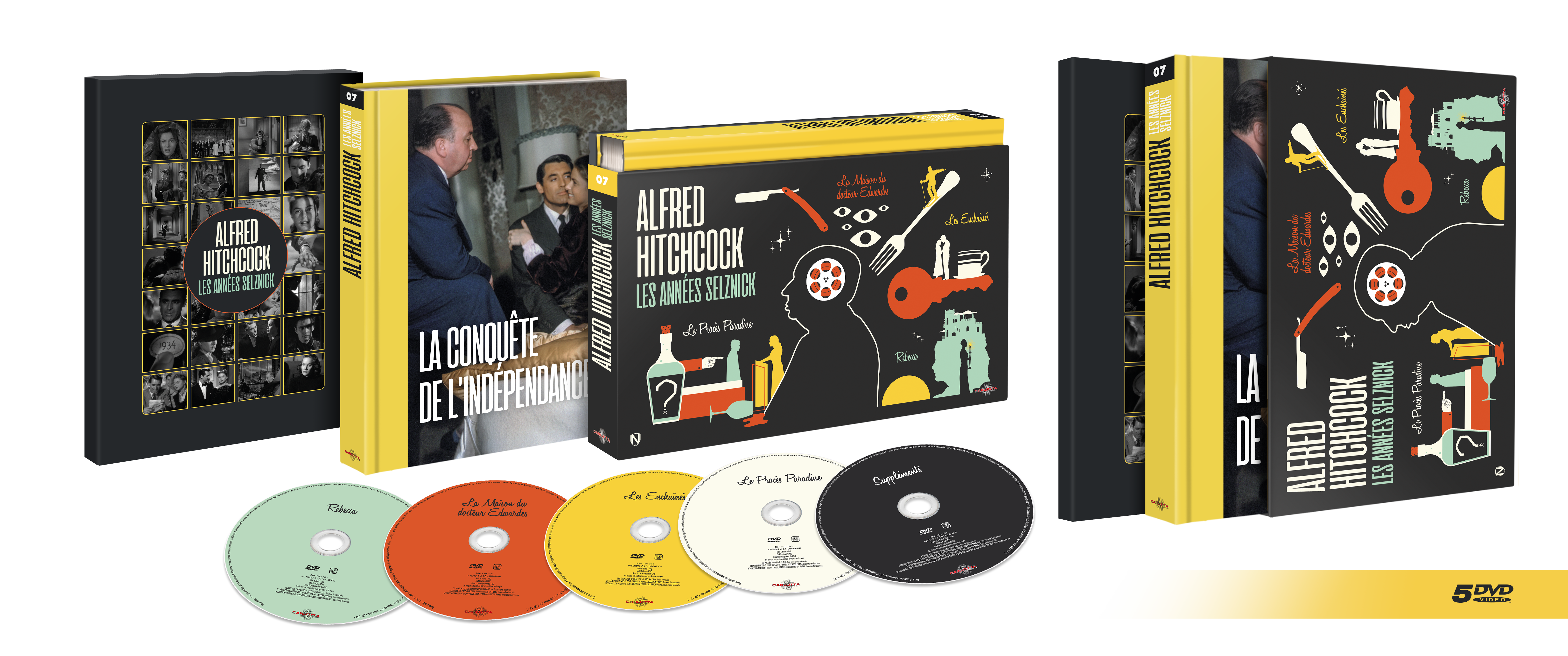 Alfred Hitchcock, les années Selznick - Coffret Ultra Collector 07 - Blu-ray ou DVD + Livre - Carlotta Films - La Boutique