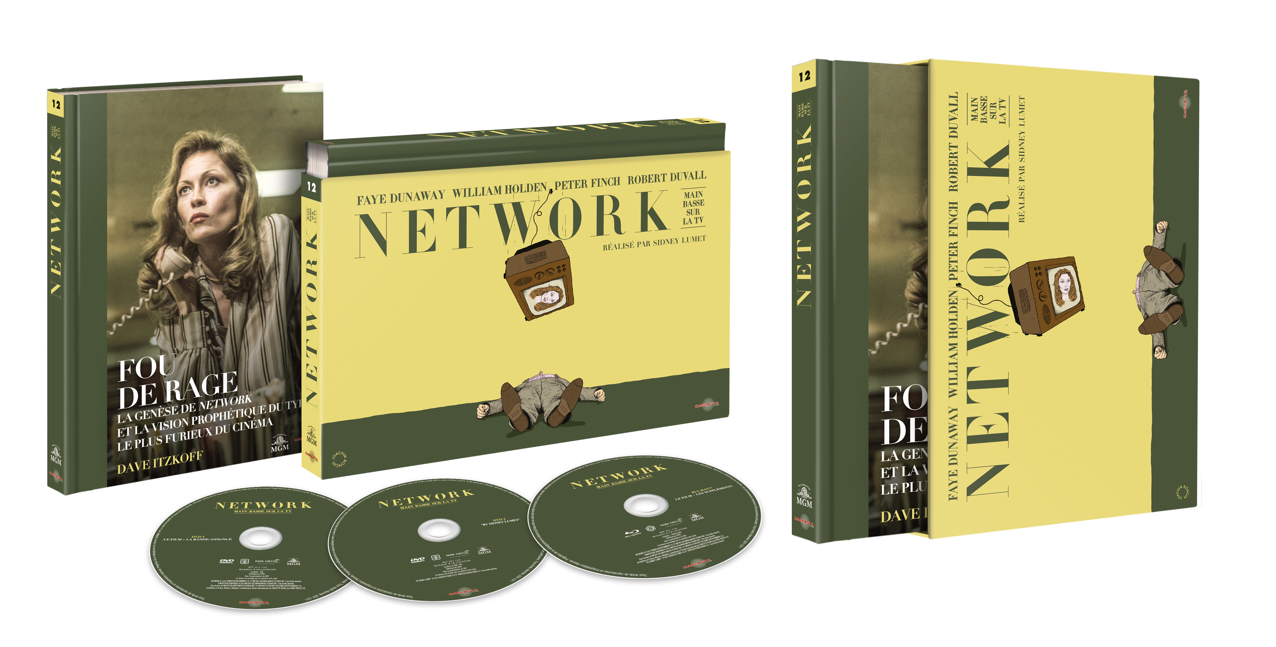 Network, main basse sur la TV - Coffret Ultra Collector 12 - Blu-ray + DVD + Livre - CARLOTTA FILMS - La Boutique