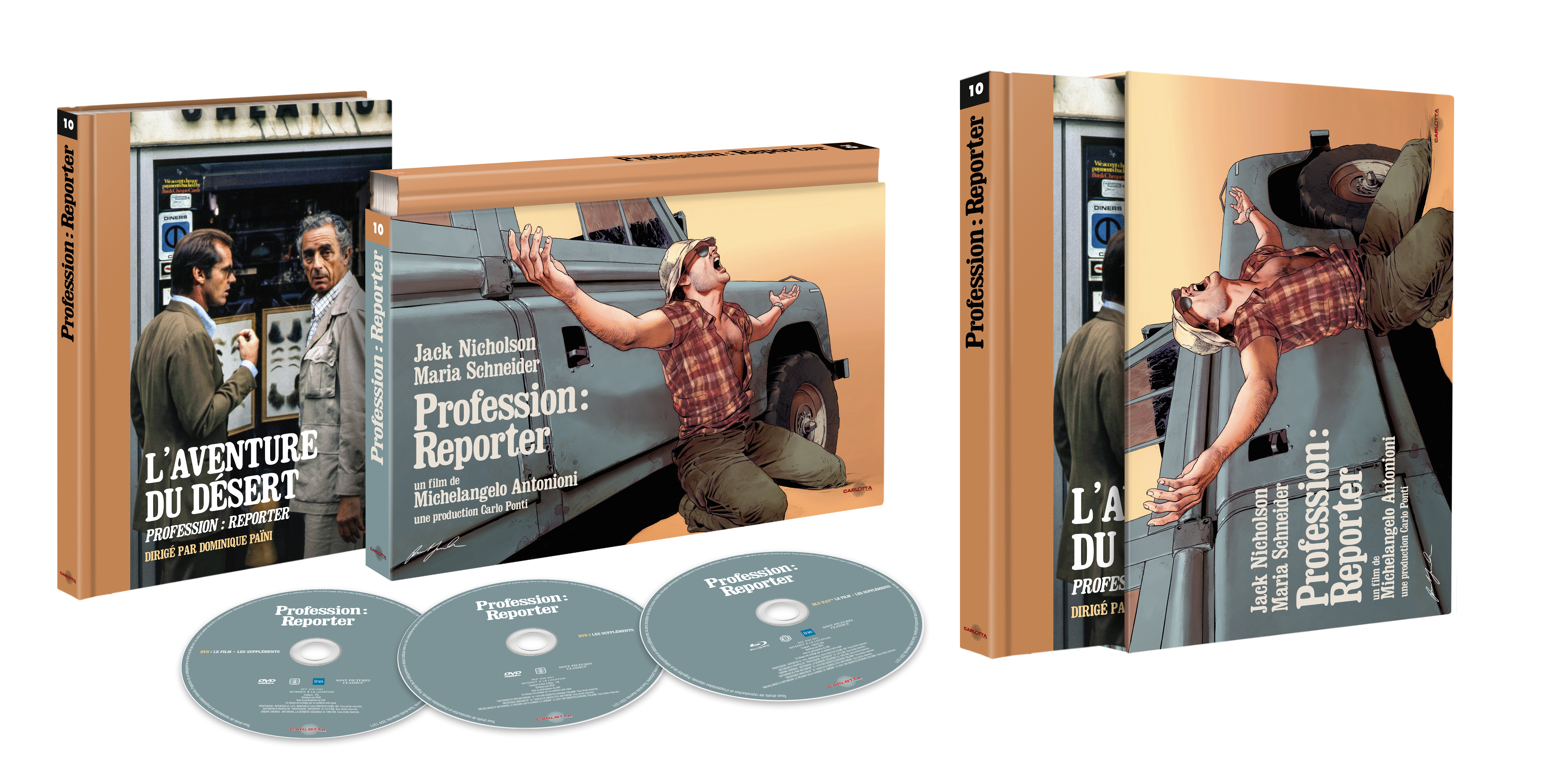 Profession : reporter - Coffret Ultra Collector 10 - Blu-ray + DVD +Livre - Carlotta Films - La Boutique