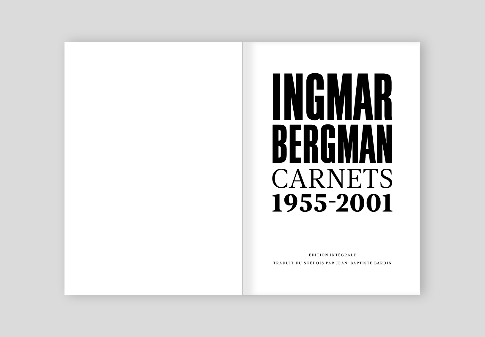 Ingmar Bergman, carnets 1955-2001 - Livre